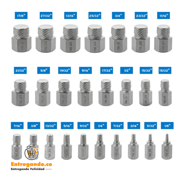 ProRemovex® Puntas de Extracción de Tornillos | Kit 25 Piezas