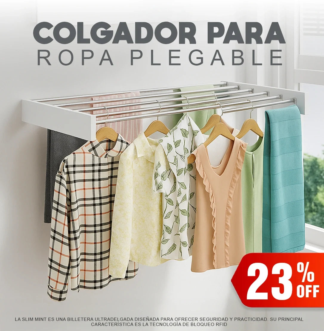 Colgador para ropa plegable