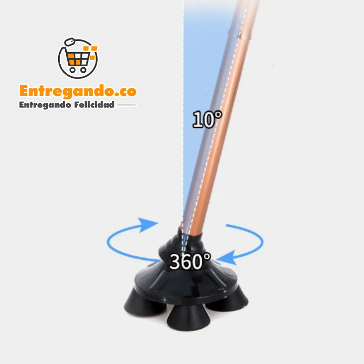 PasoSeguro® Bastón desarmable con luz.