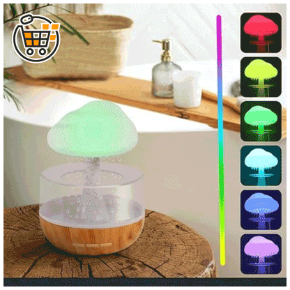 HUMIDIFICADOR DE SONIDO DE LLUVIA LED