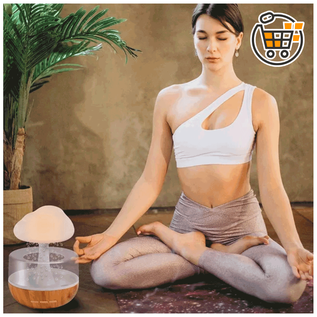 HUMIDIFICADOR DE SONIDO DE LLUVIA LED