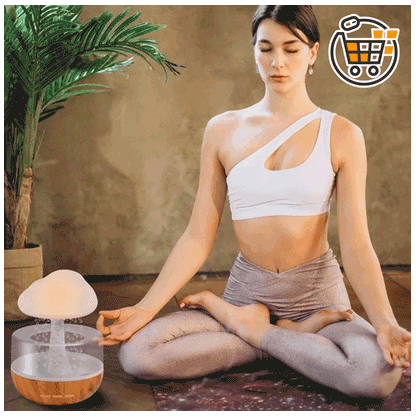 HUMIDIFICADOR DE SONIDO DE LLUVIA LED