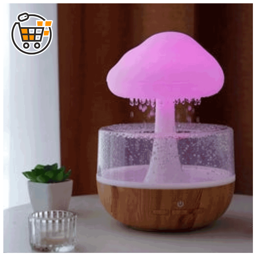 HUMIDIFICADOR DE SONIDO DE LLUVIA LED