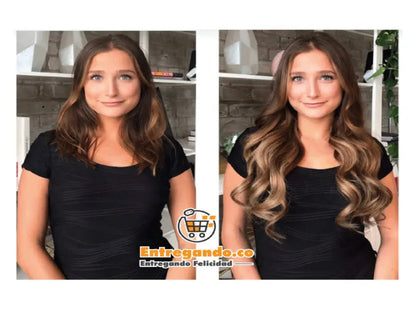 HairGlam® Extensiones de cabello sin clip