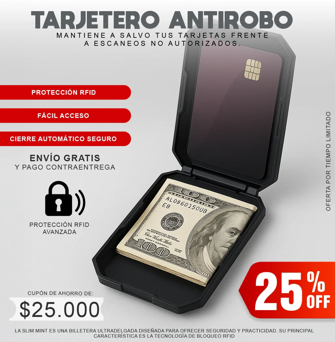 TARJETERO ANTIROBO