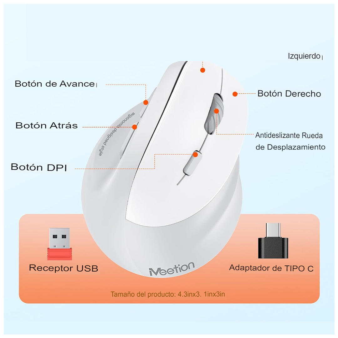GamerEaseC® / MOUSE GAMER ERGONÓMICO MULTIFUNCIONAL