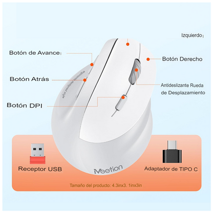 GamerEaseC® / MOUSE GAMER ERGONÓMICO MULTIFUNCIONAL