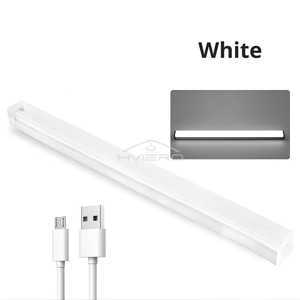 Barra de luz LED recargable con sensor de movimiento, luz nocturna de inducción, lámpara magnética portátil inalámbrica