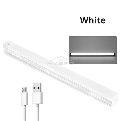 Barra de luz LED recargable con sensor de movimiento, luz nocturna de inducción, lámpara magnética portátil inalámbrica