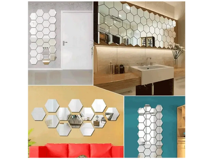 HexoGlam® / Espejos hexagonales x10 unidades