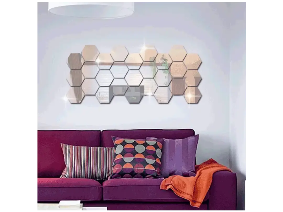 HexoGlam® / Espejos hexagonales x10 unidades