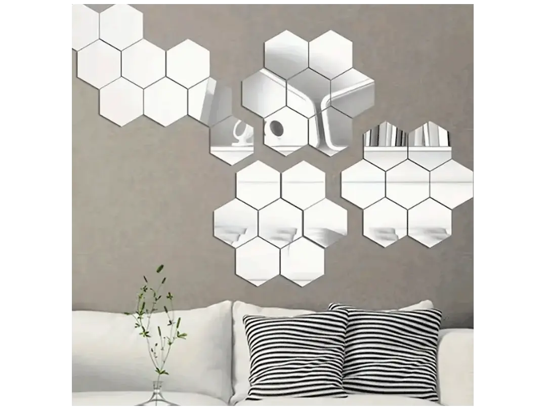HexoGlam® / Espejos hexagonales x10 unidades
