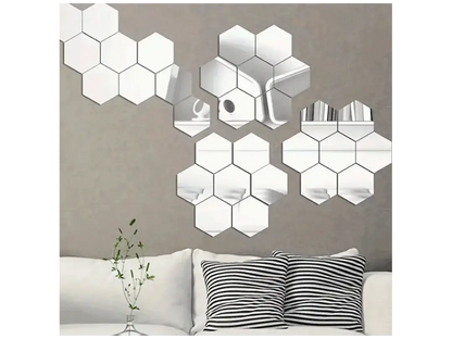 HexoGlam® / Espejos hexagonales x10 unidades