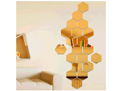 HexoGlam® / Espejos hexagonales x10 unidades